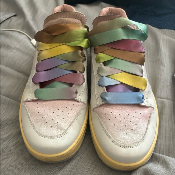 p448 Mason Shade White sneakers 42 Multicolor Made In Italy Size 11.5 Women - Picture 1 of 14